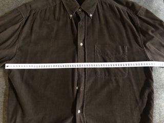 Camicia in velluto marrone