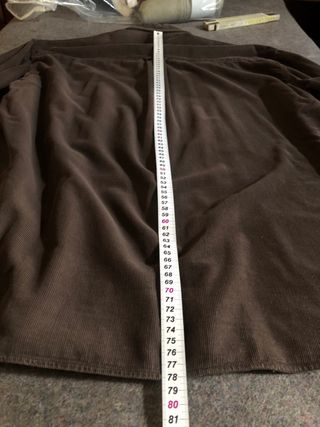 Camicia in velluto marrone