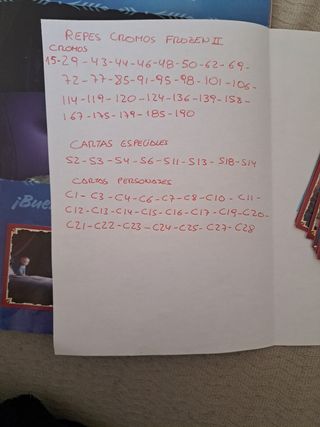 Cromos álbum Frozen II