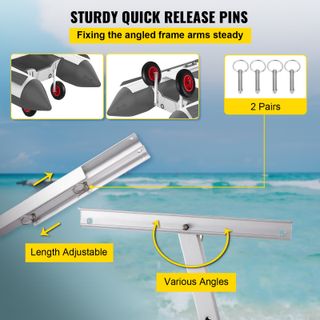 Ruota Alaggio Nautica Capacità Carico 136 kg, Ruo