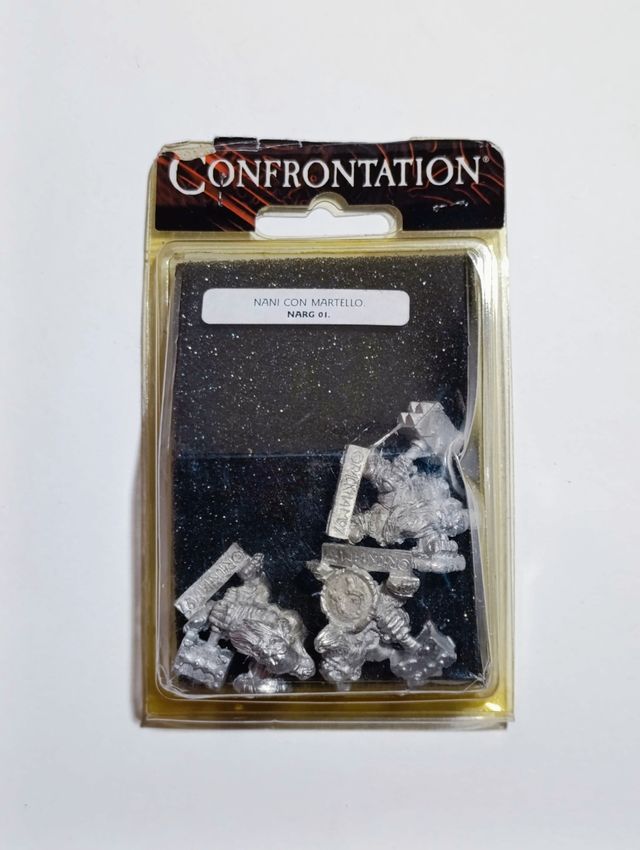 Confrontation nani con mantello miniatura metallo