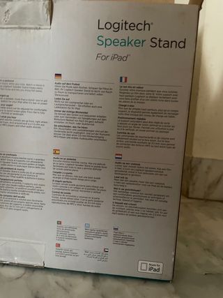 Logitech speaker stand para ipad