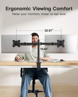 (Precintado) Soporte brazo 2 monitores hasta 30”