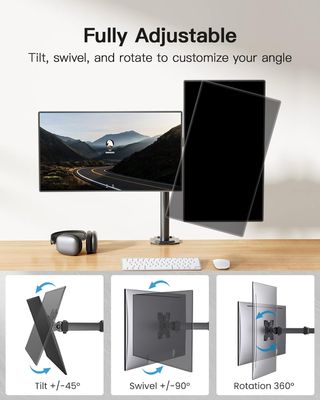 (Precintado) Soporte brazo 2 monitores hasta 30”