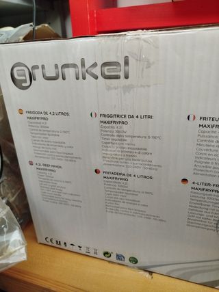 Freidora eléctrica grunkel 4,2 litros
