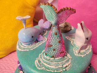 TARTA GRANDE SIRENA DECORACIÓN