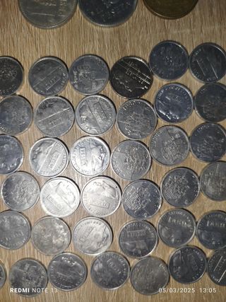 Lote de 89 monedas de 1 peseta