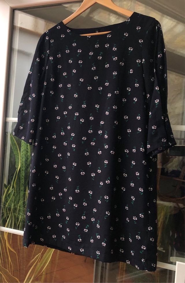 Only Vestido manga francesa