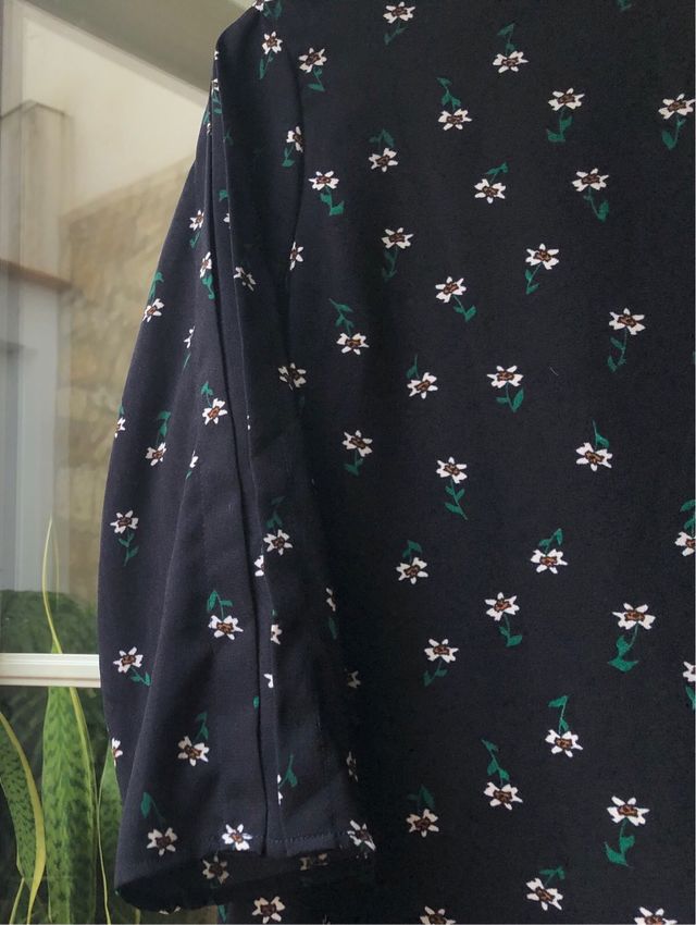 Only Vestido manga francesa