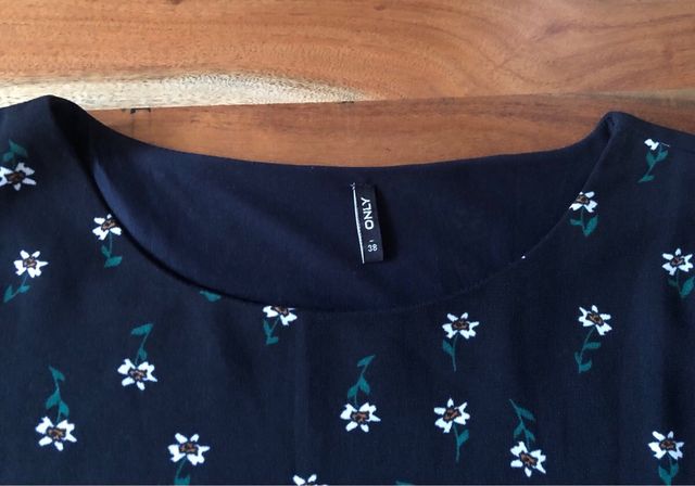 Only Vestido manga francesa