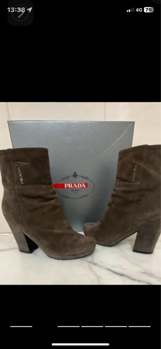 Botas Prada ante