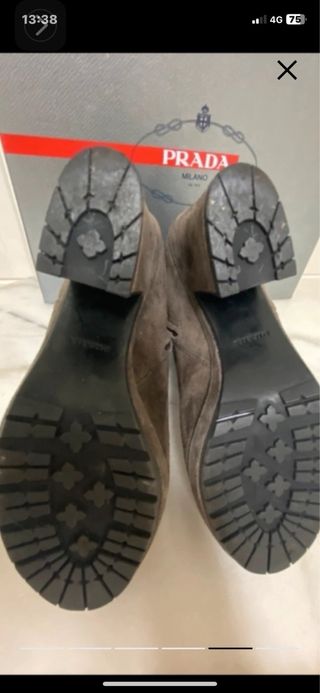 Botas Prada ante