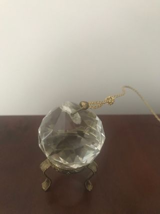 Péndulo de Cristal Facetado con peana