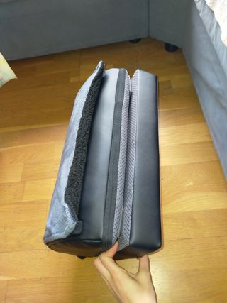 Reposapies de masaje calefactable