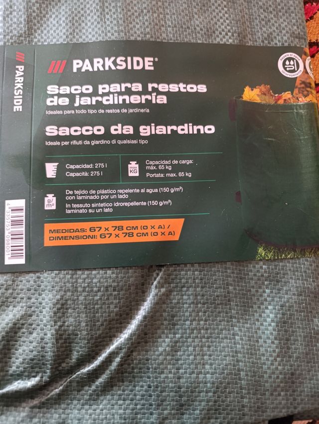 Saco para restos de jardineria