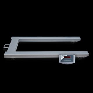 Báscula pesa palets con transpaleta