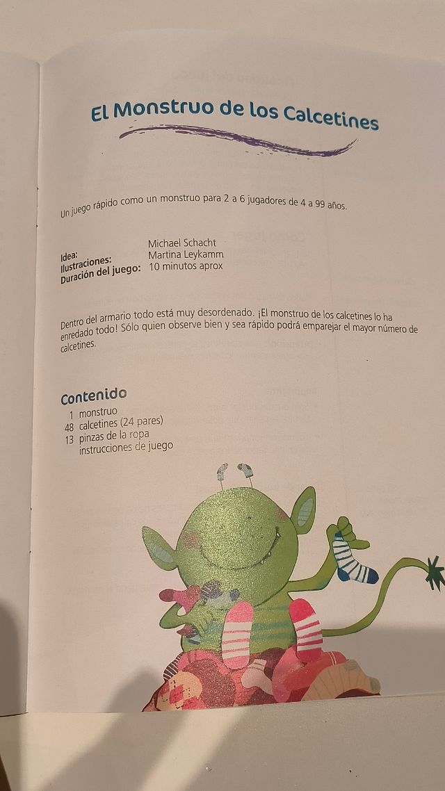 Juego El monstruo de los calcetines