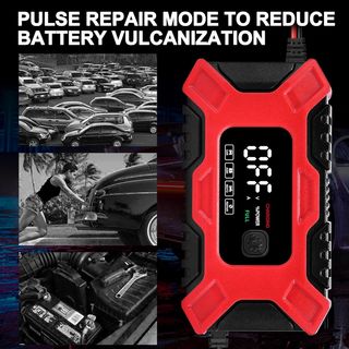(Nuevo) Cargador Baterías Coche-Moto 12V 6A LCD