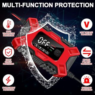 (Nuevo) Cargador Baterías Coche-Moto 12V 6A LCD