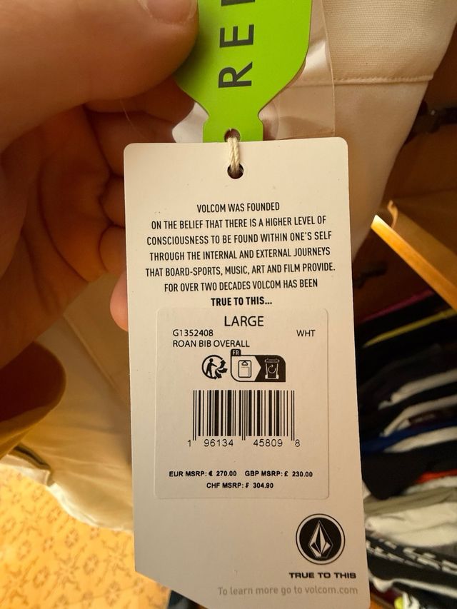 Salopette Volcom Tg L Nuova