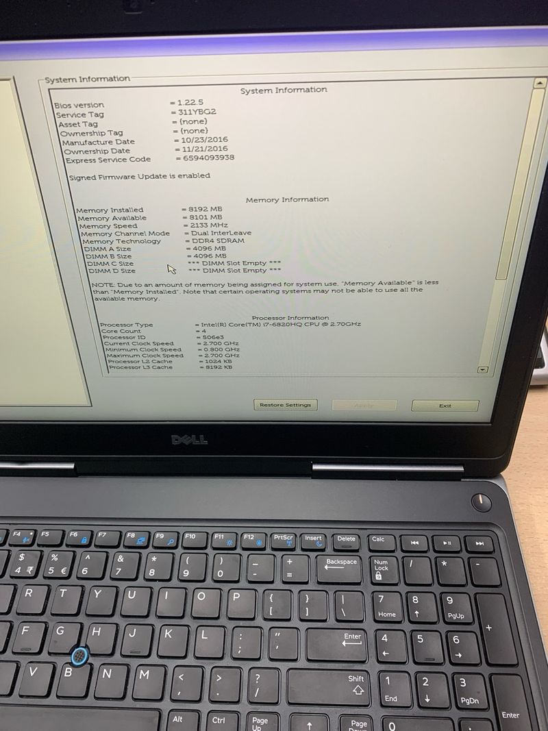 Workstation Dell precision 7510 afbeelding 2