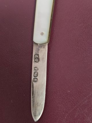 Navajita inglesa vintage de plata