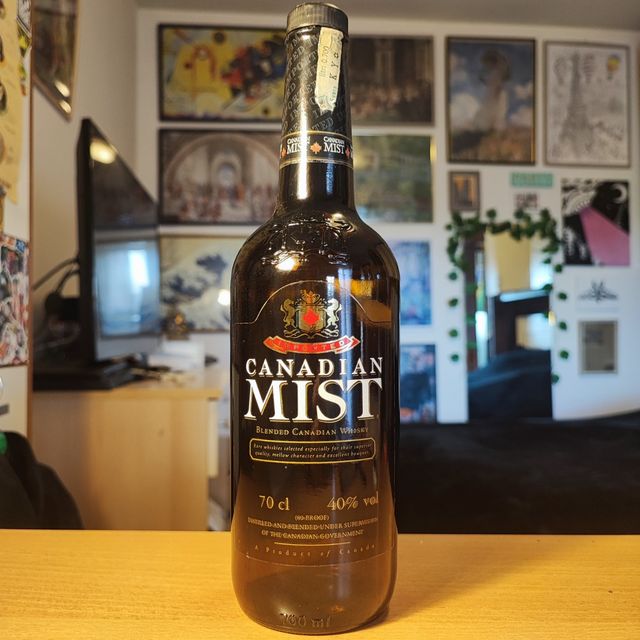 Bottiglia vuota Canadian Mist