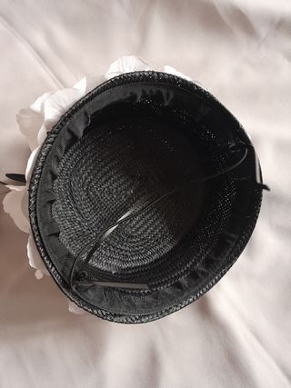 Tocado/casquete alto boda, ceremonia, fiesta