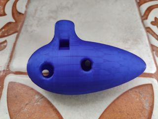 3D Ocarina 12 con soporte cristales minerales - Z