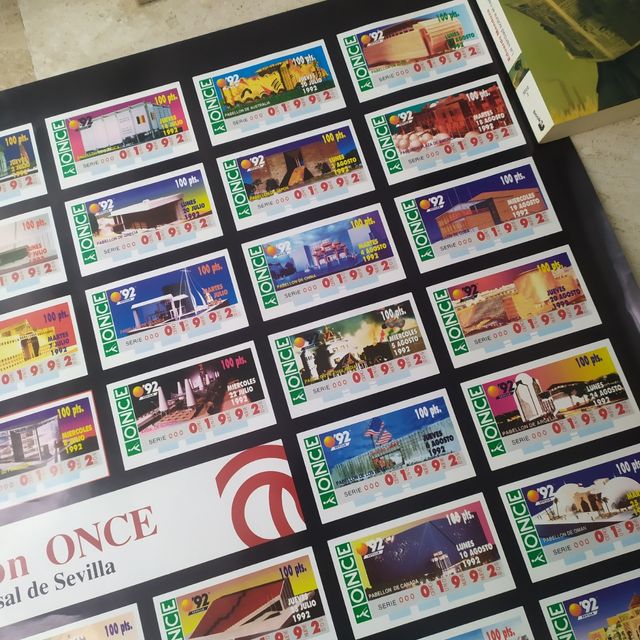 BAJADA Expo 92 - Cartaz de cupão ONCZ