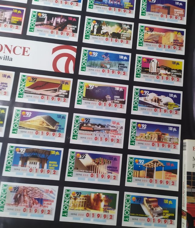 BAJADA Expo 92 - Cartaz de cupão ONCZ