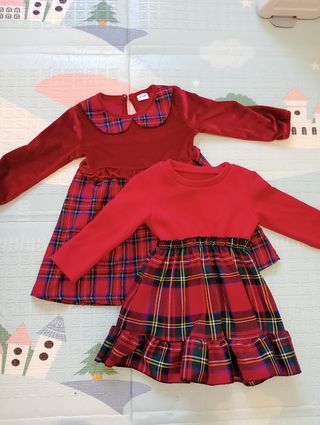 Abiti rossi natalizi tg 9-12 mesi