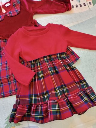 Abiti rossi natalizi tg 9-12 mesi