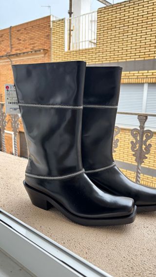 Botas piel zara