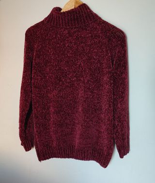 Jersey burdeos de lana