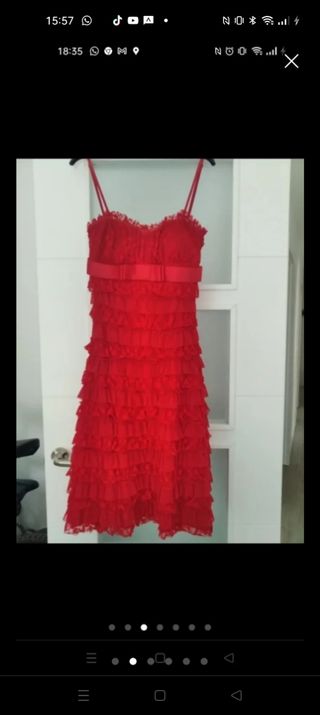 Traje rojo charlestón 
