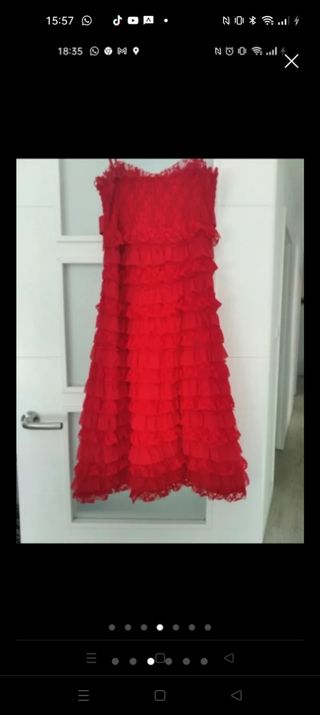 Traje rojo charlestón 