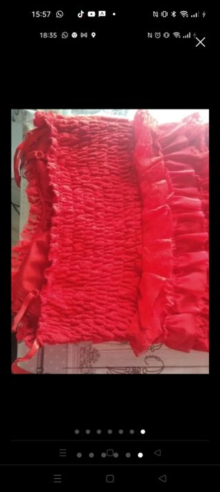 Traje rojo charlestón 