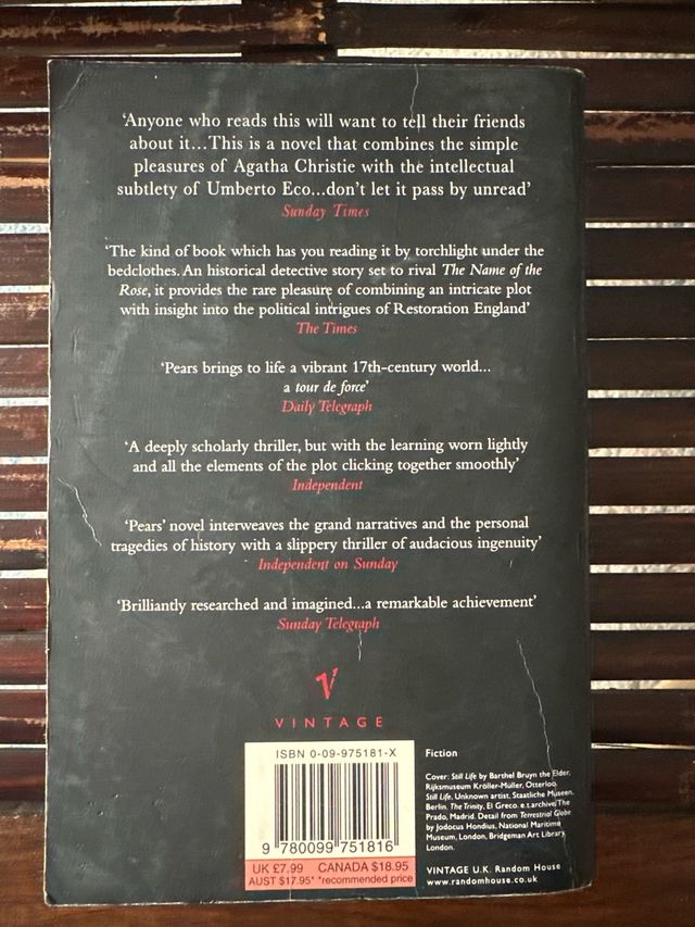 An Instance of the Fingerpost (Mystery Novel)