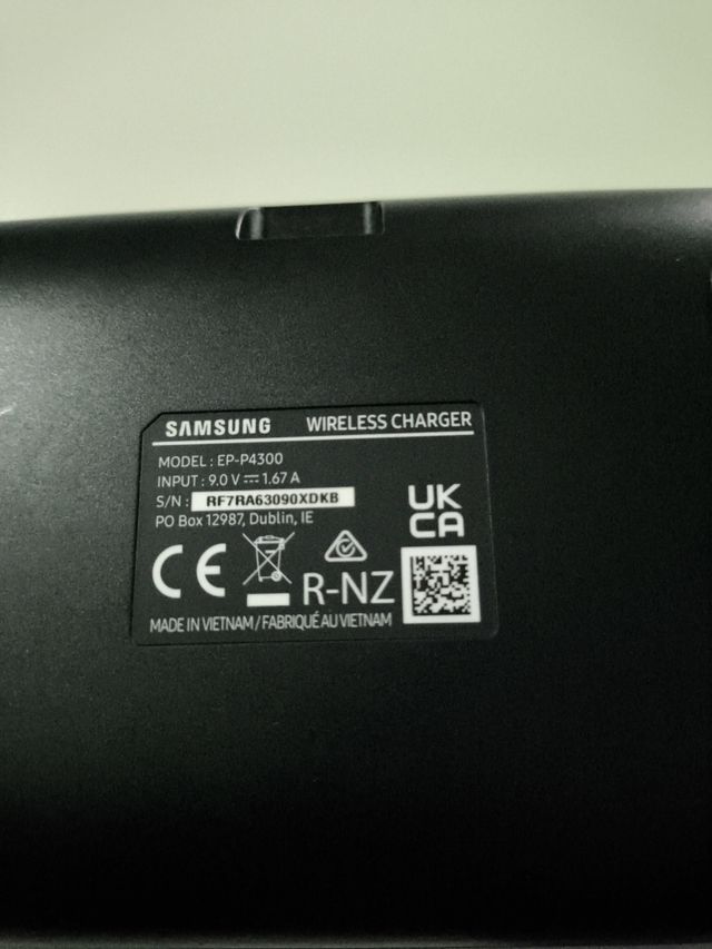 Cargador base inalámbrica Samsung 