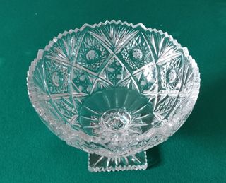 CENTRO DE MESA DE CRISTAL DE BOHEMIA