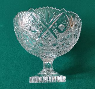 CENTRO DE MESA DE CRISTAL DE BOHEMIA