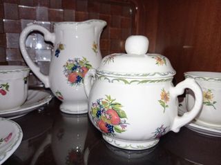 Juego de café S.Claudio Flores y frutas