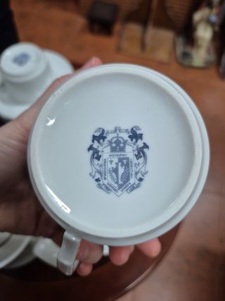 Juego de té de porcelana alemán 