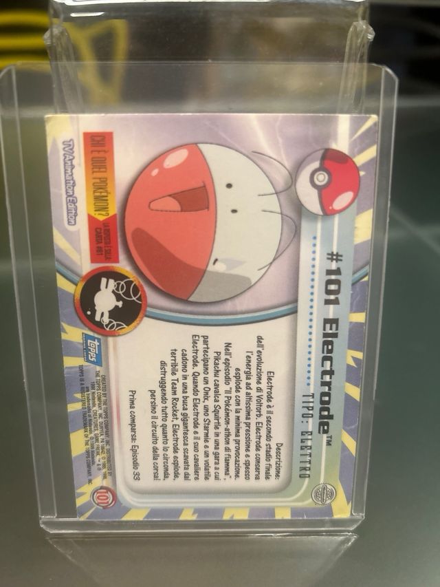Carta Pokemon Topps Electrode 101 ITA