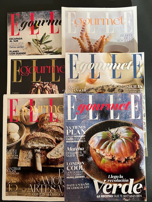 Lote de Revistas Elle Gourmet