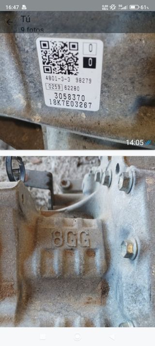 Caja de cambios automática Peugeot 