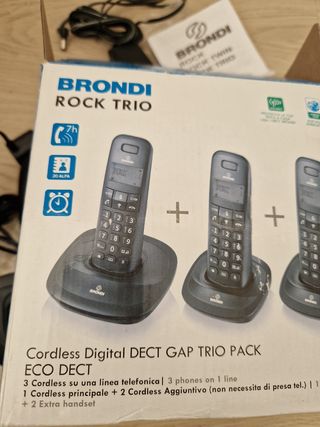 Cordless trio Brondi tre telefoni