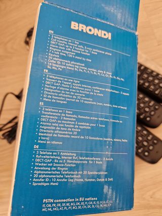 Cordless trio Brondi tre telefoni