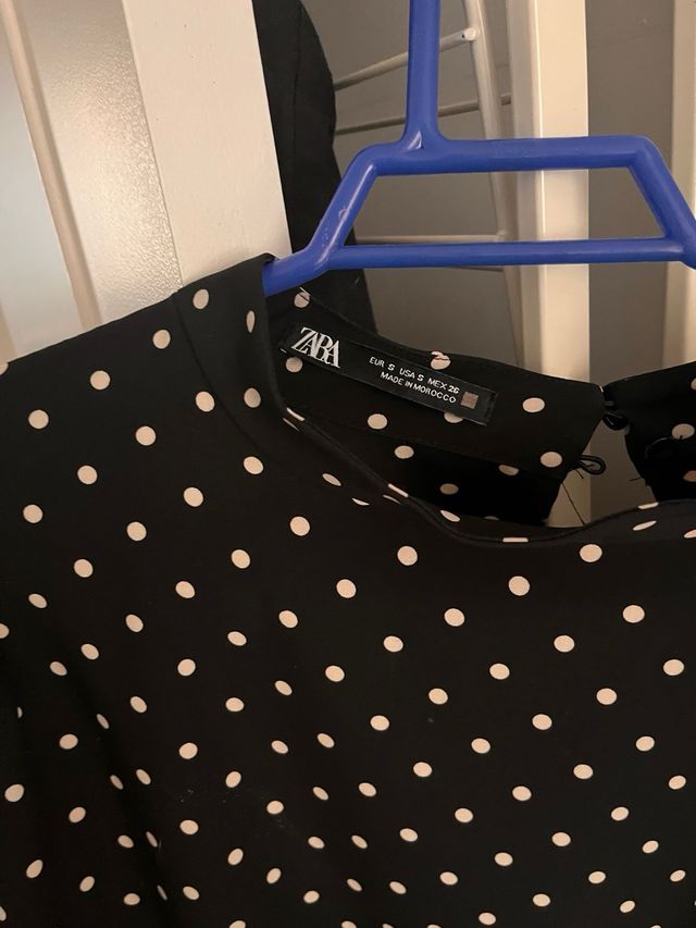 Vestido lunares negro Talla S